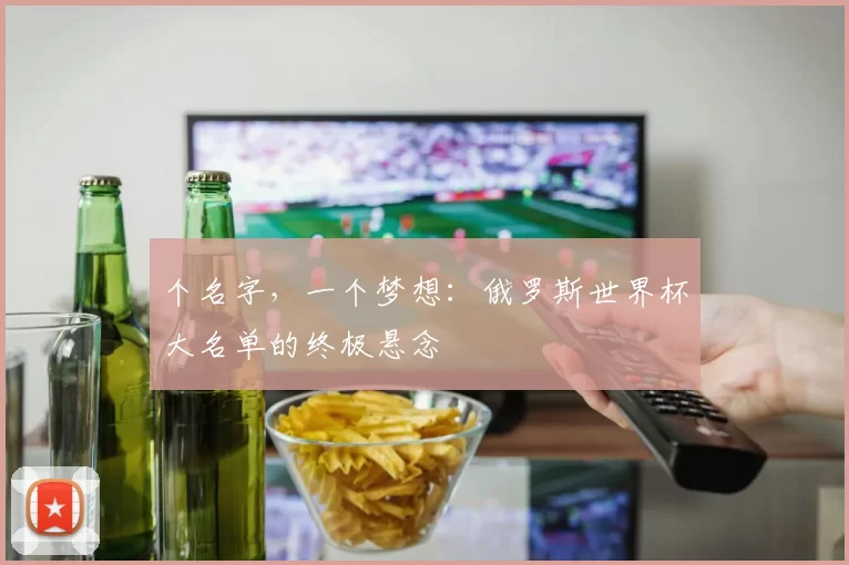 个名字，一个梦想：俄罗斯世界杯大名单的终极悬念