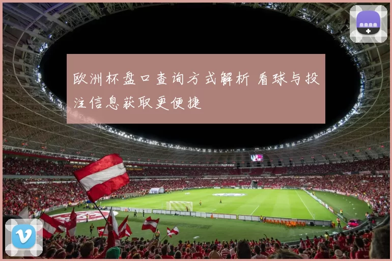 欧洲杯盘口查询方式解析 看球与投注信息获取更便捷
