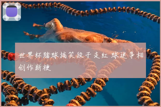 世界杯赌球搞笑段子走红 球迷争相创作新梗